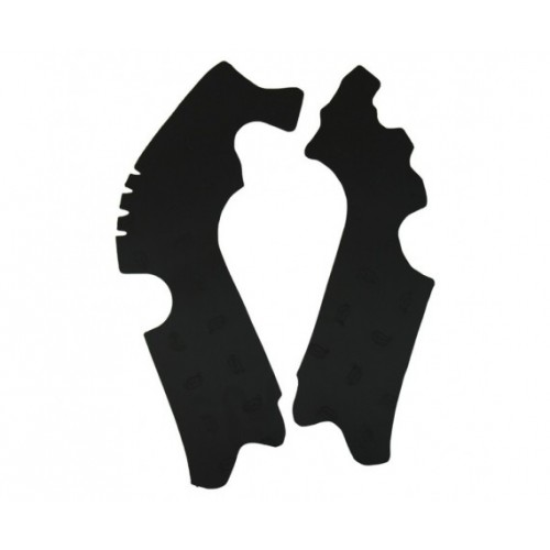 PROTEÇÕES DE CHASSIS GOMA DE BORRACHA VIBRAM HONDA CR-F 250 2014-2017 / CR-F 450 2013-2016 - PRETO